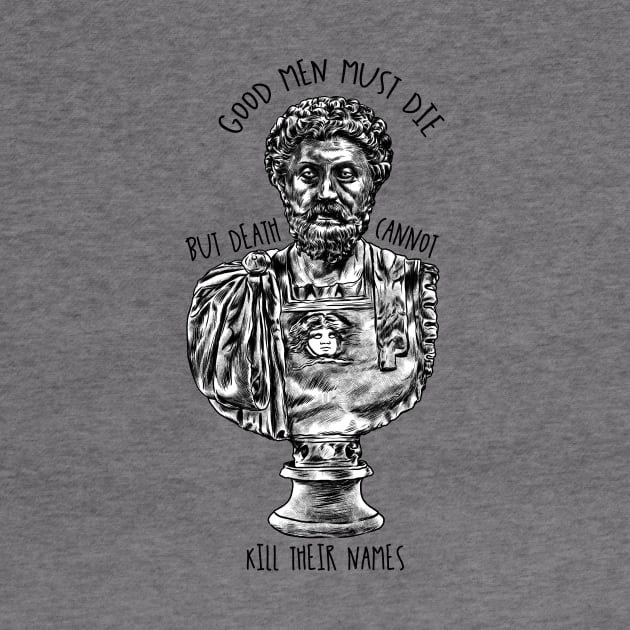 Tribute to Marcus Aurelius - The Roman Emperor and Stoic Philosopher King (161–180) - SPQR Fan Art by Holymayo Tee